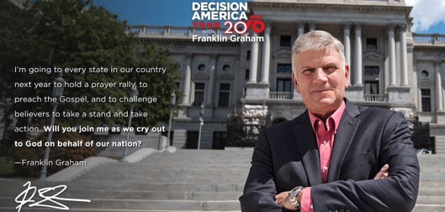 Franklin Graham is calling Americans to their knees to Pray for America.